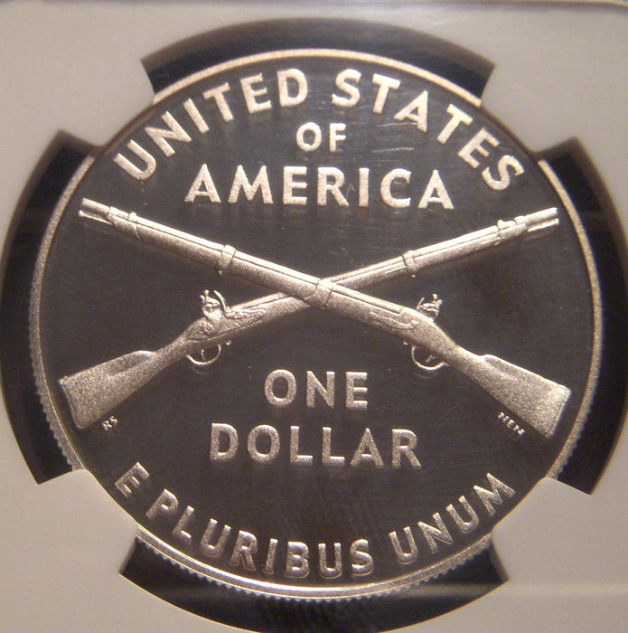 2012-W Infantry Proof Silver Dollar - NGC PF69 Ultra Cameo