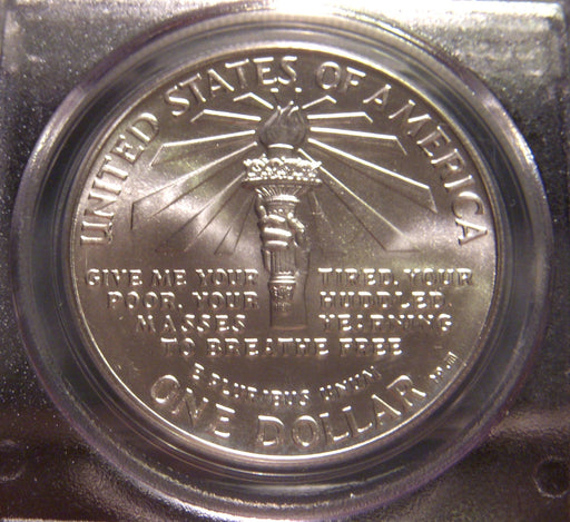 1986-P Statue of LIBERTY Uncirculated Silver Dollar - PCGS MS 69