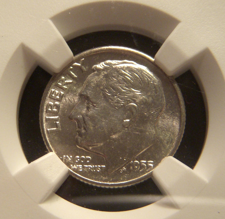 1955-D Roosevelt Dime - NGC MS 62