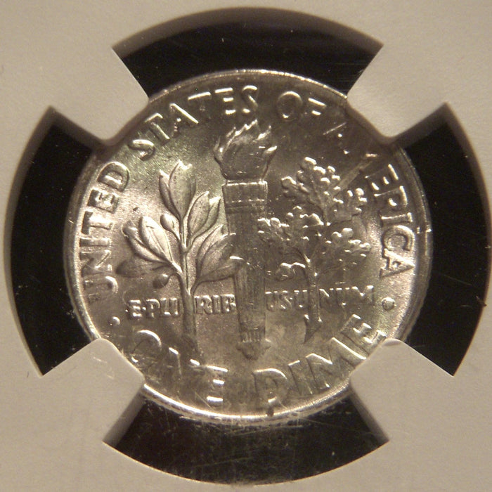 1961 Roosevelt Dime - NGC MS 64