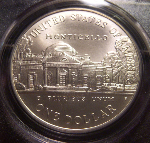 1993-P Jefferson Uncirculated Silver Dollar - PCGS MS 69