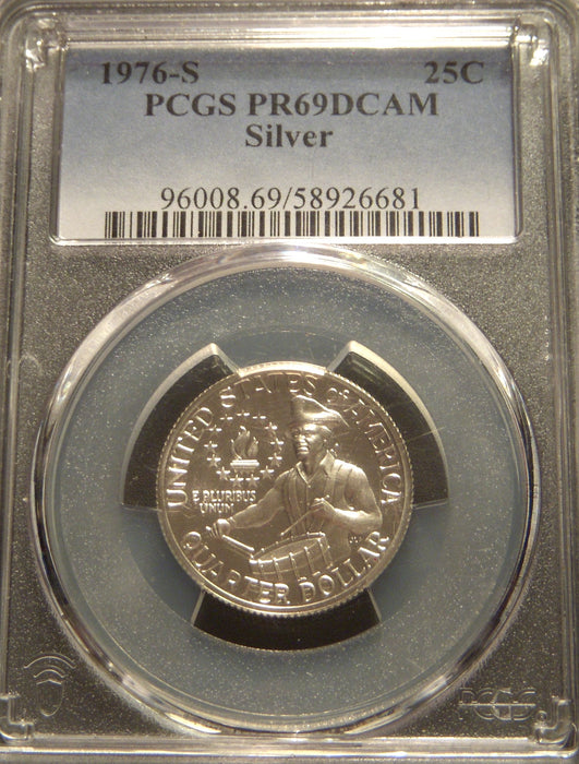 1976-S Washington Quarter - PCGS PR69DCAM Silver