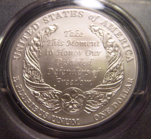 2010-W Disabled Veterans Uncirculated Silver Dollar - PCGS MS 69