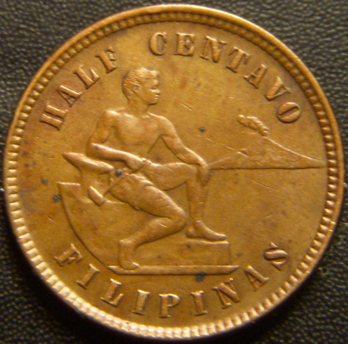 1903 1/2 Centavos - Philippines