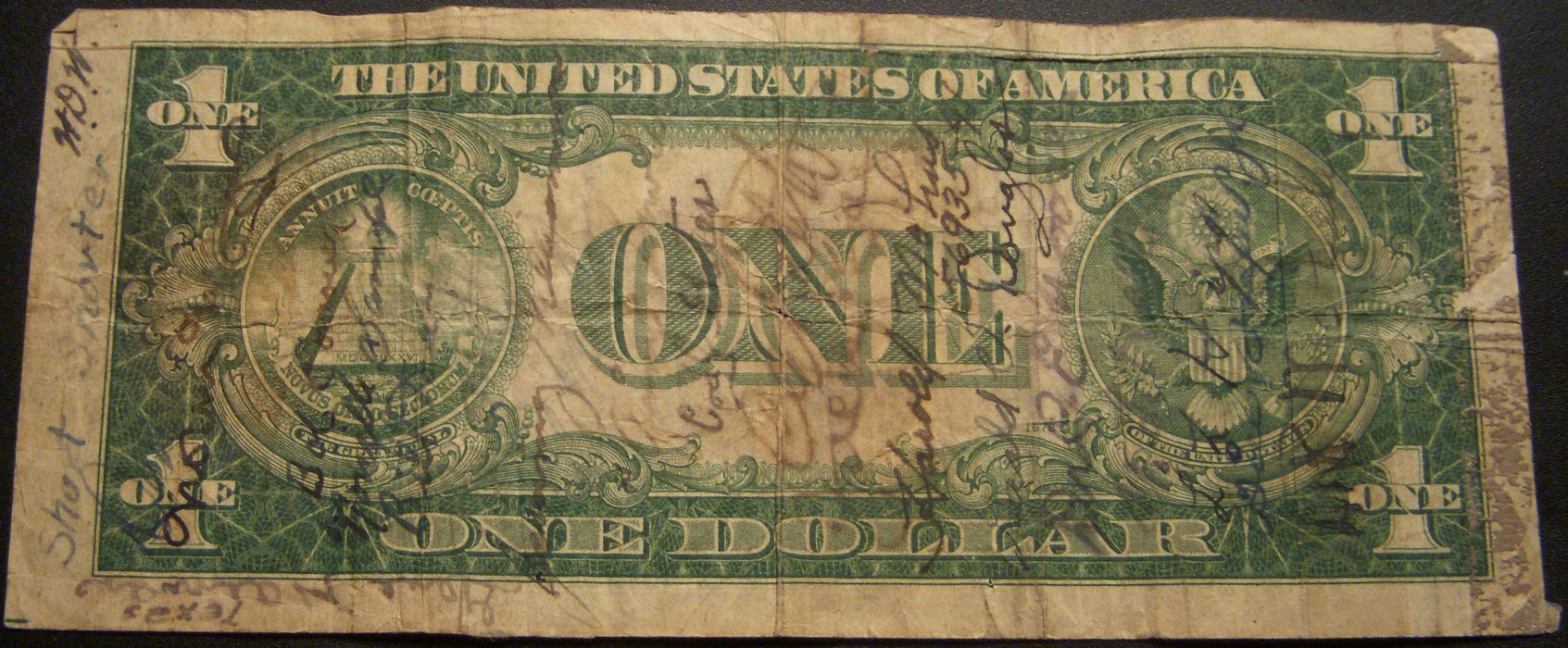 1935A $1 Silver Certificate - Short Snort Note