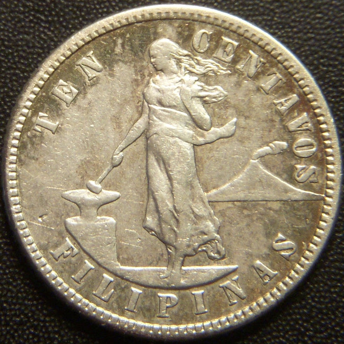 1904-S 10 Centavos - Philippines