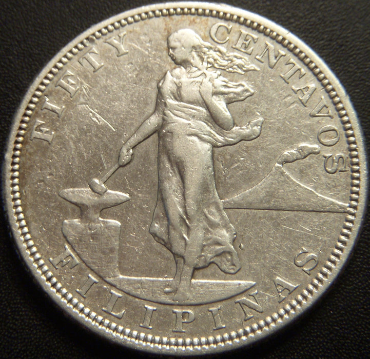 1904-S 50 Centavos - Philippines