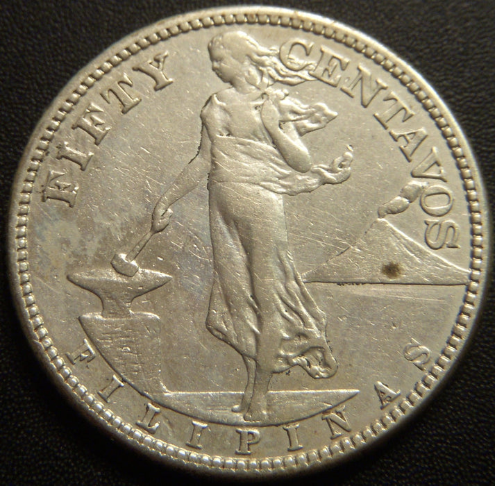 1919-S 50 Centavos - Philippines