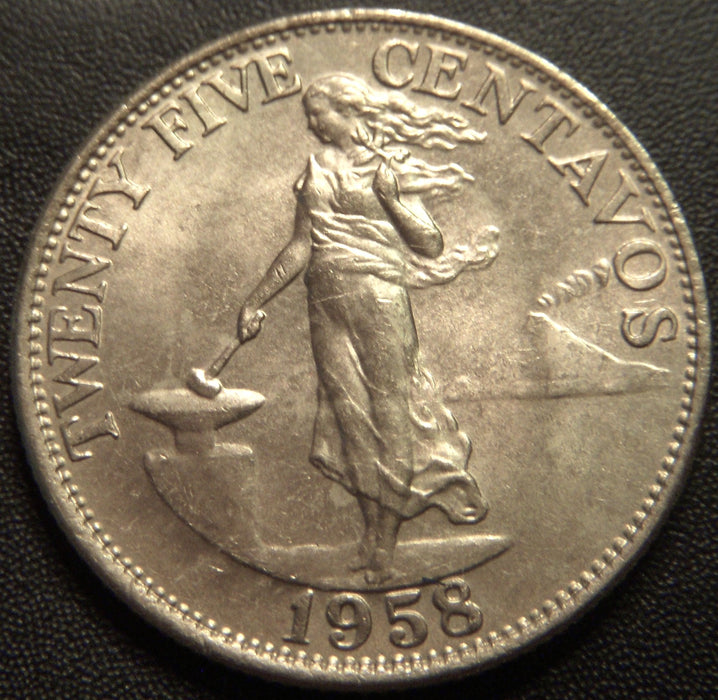1958 25 Centavos - Philippines