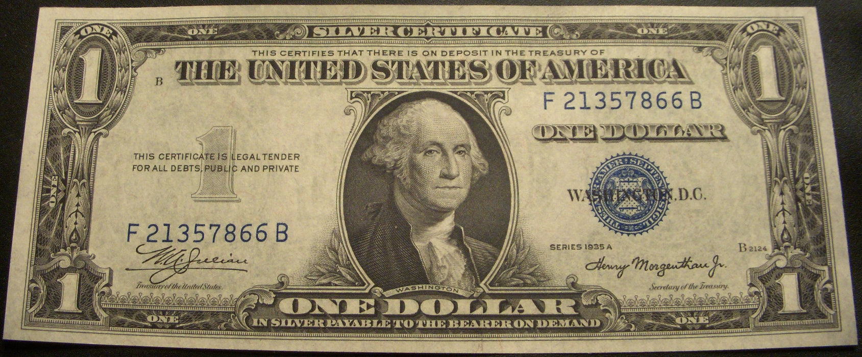 1935A $1 Silver Certificate - FR# 1608