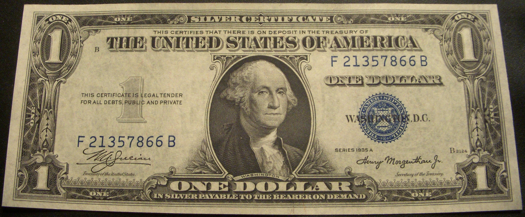 1935A $1 Silver Certificate - FR# 1608