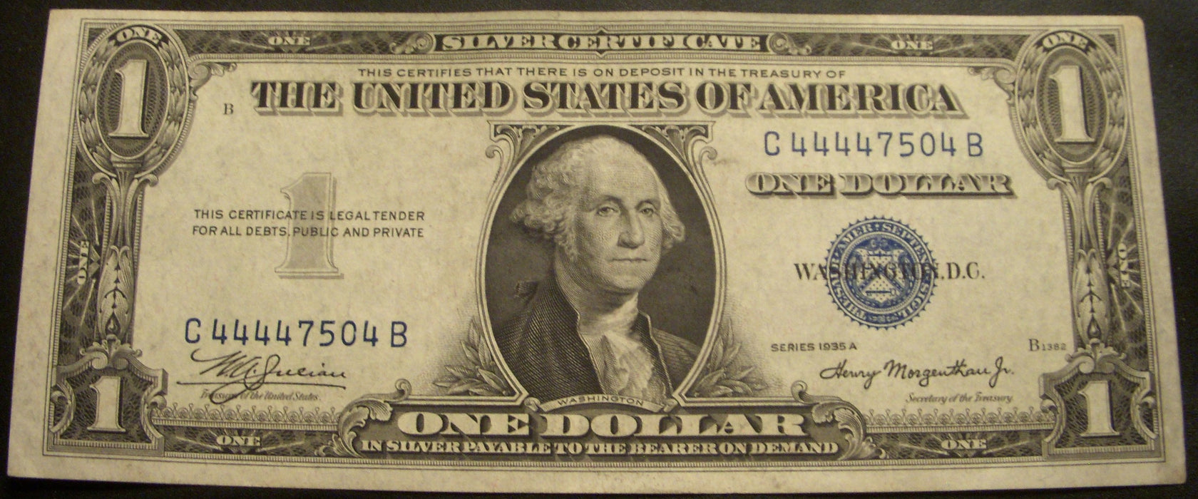 1935A $1 Silver Certificate - FR# 1608