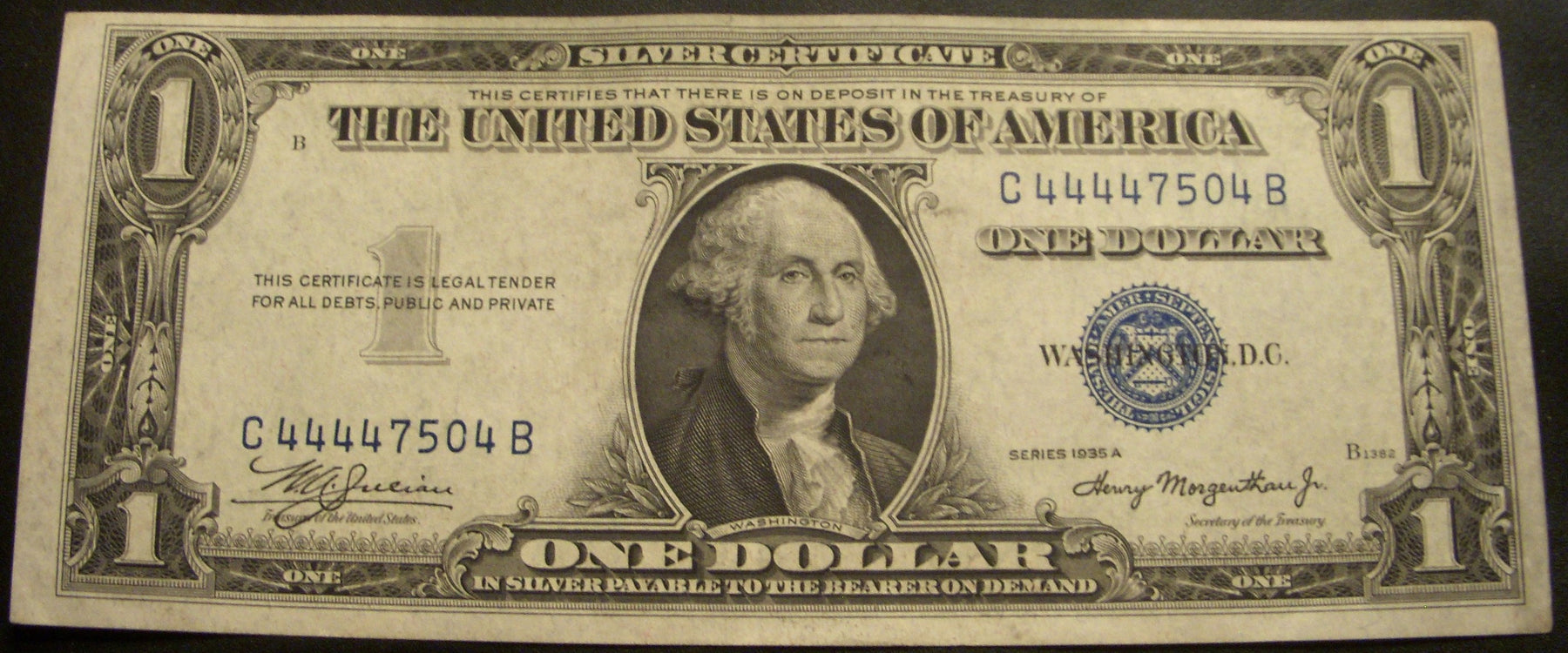 1935A $1 Silver Certificate - FR# 1608