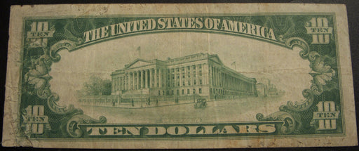 1929 $10 National Bank Note - Hammond, IN Bank# 8199