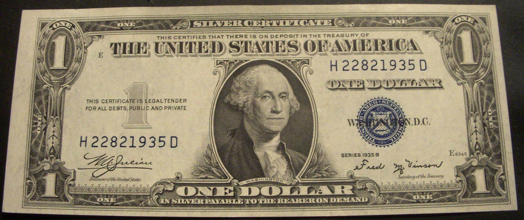 1935B $1 Silver Certificate - FR# 1611