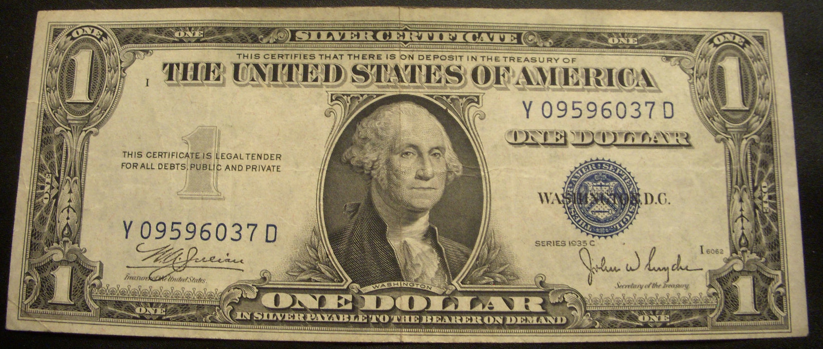 1935C $1 Silver Certificate - FR# 1612