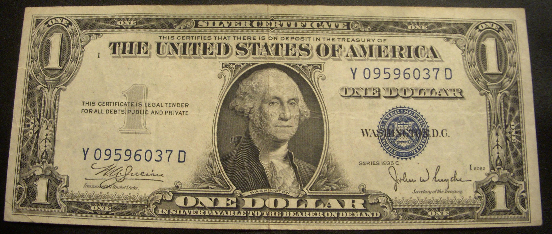 1935C $1 Silver Certificate - FR# 1612