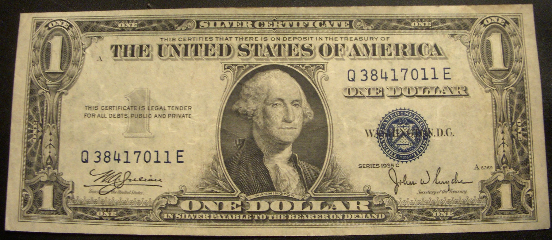 1935C $1 Silver Certificate - FR# 1612