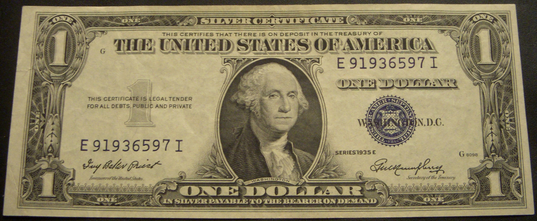 1935E $1 Silver Certificate - FR# 1614
