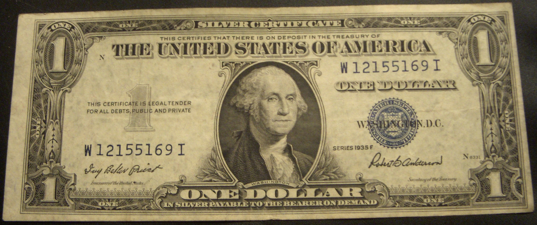 1935F $1 Silver Certificate - FR# 1615