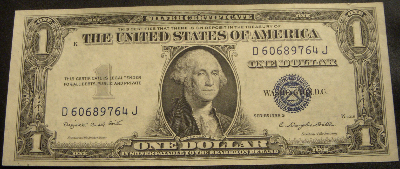1935G $1 Silver Certificate - FR# 1617