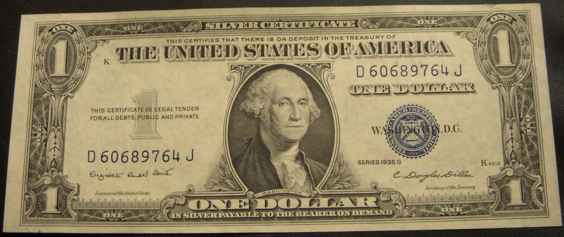 1935G $1 Silver Certificate - FR# 1617