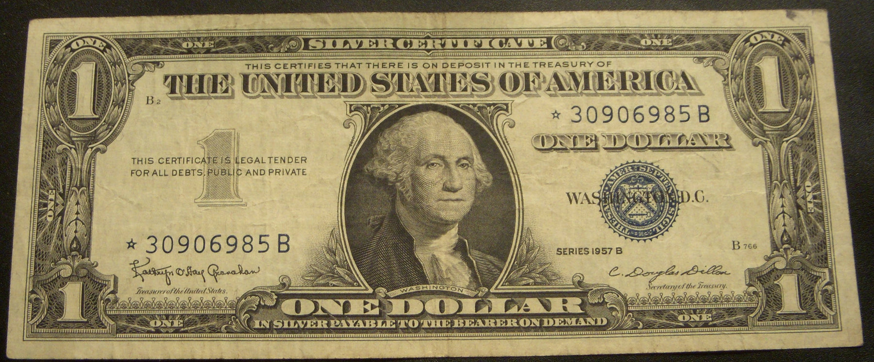 1957B $1 Silver Certificate - FR# 1621* STAR Note