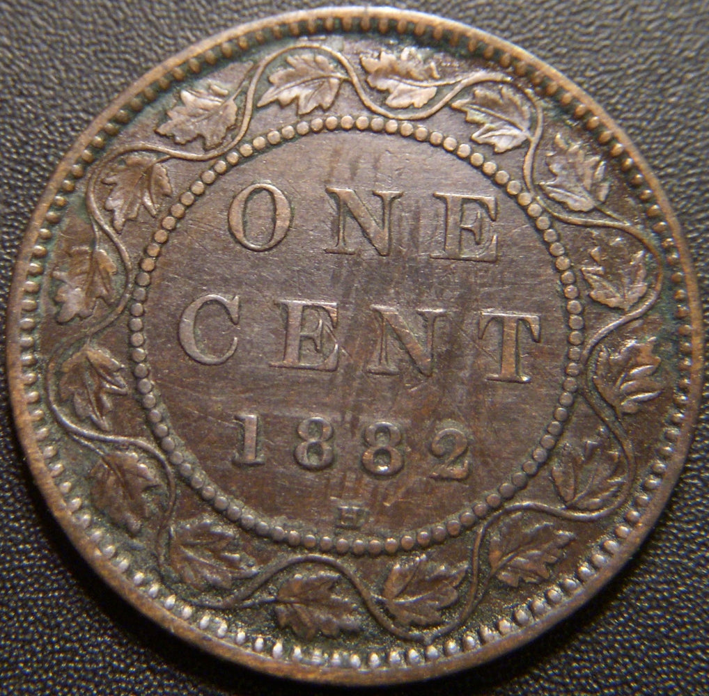 1882H Canadian Large Cent - Very Fine