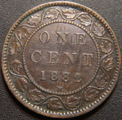1882H Canadian Large Cent - Very Fine