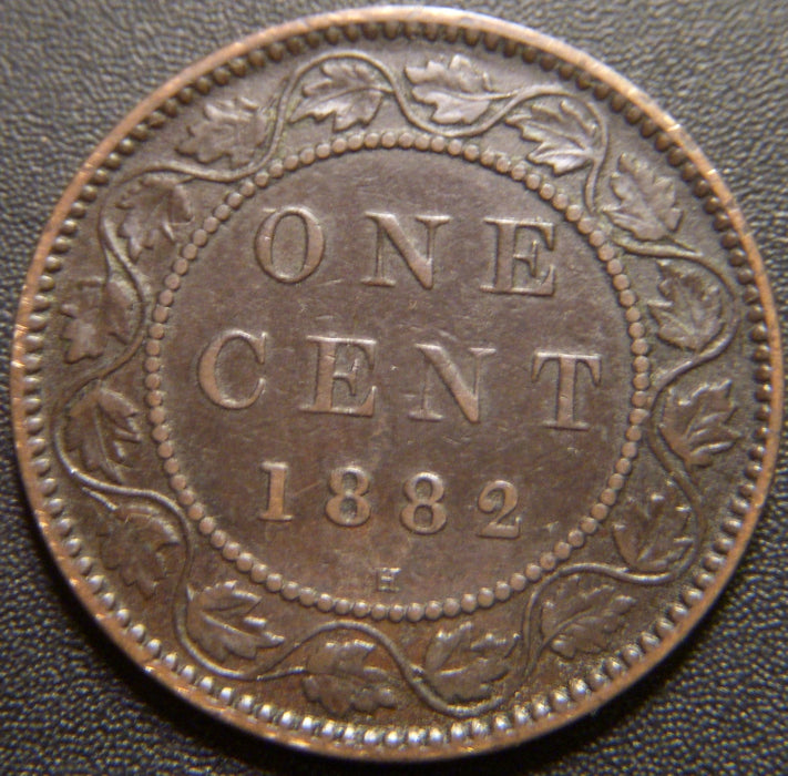 1882H Canadian Large Cent - Fine
