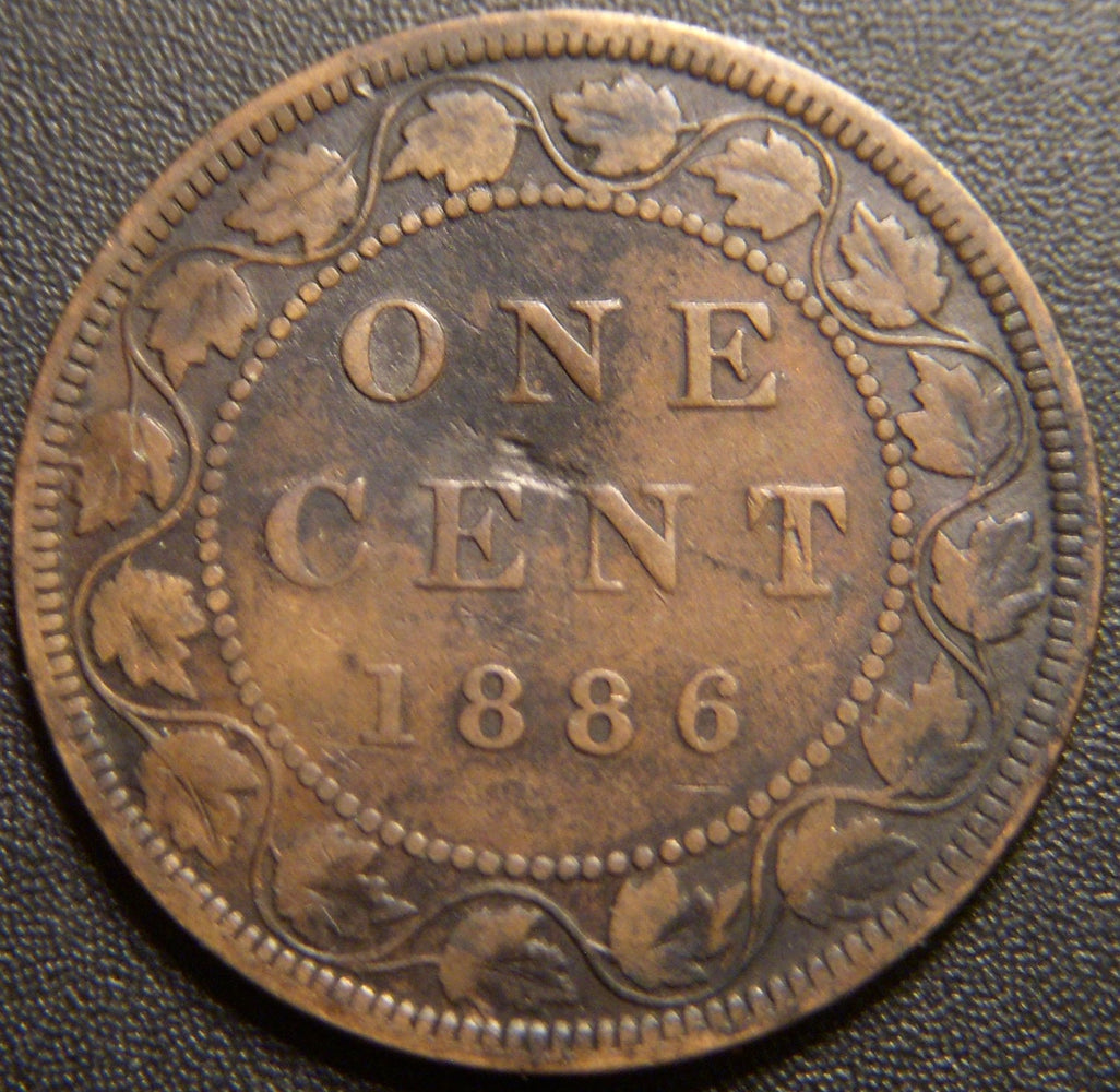 1886 Canadian Large Cent - Very Good