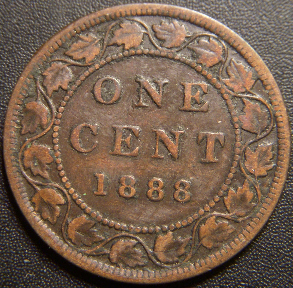 1888 Canadian Large Cent - Fine
