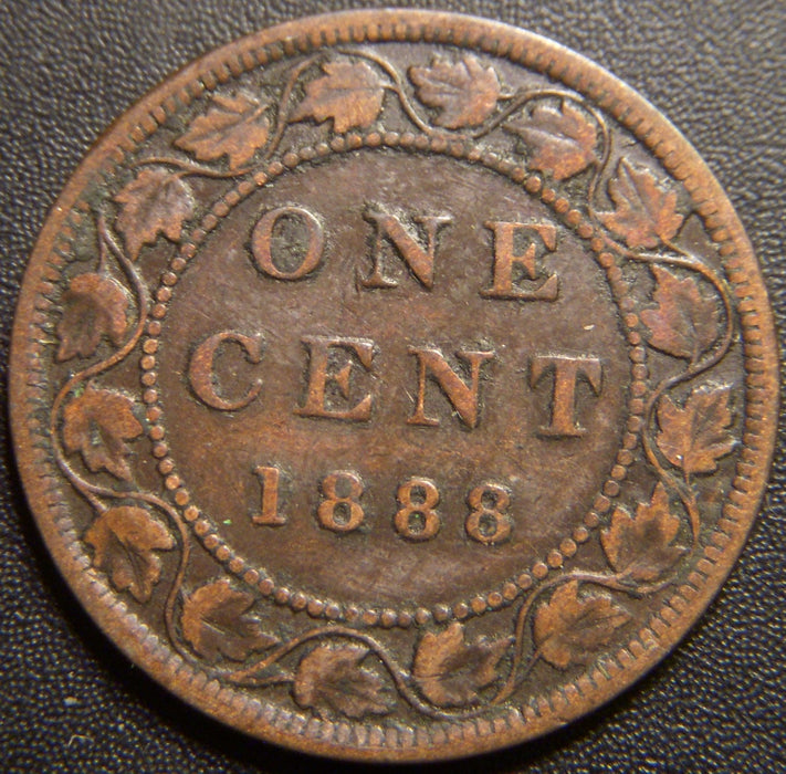 1888 Canadian Large Cent - Fine