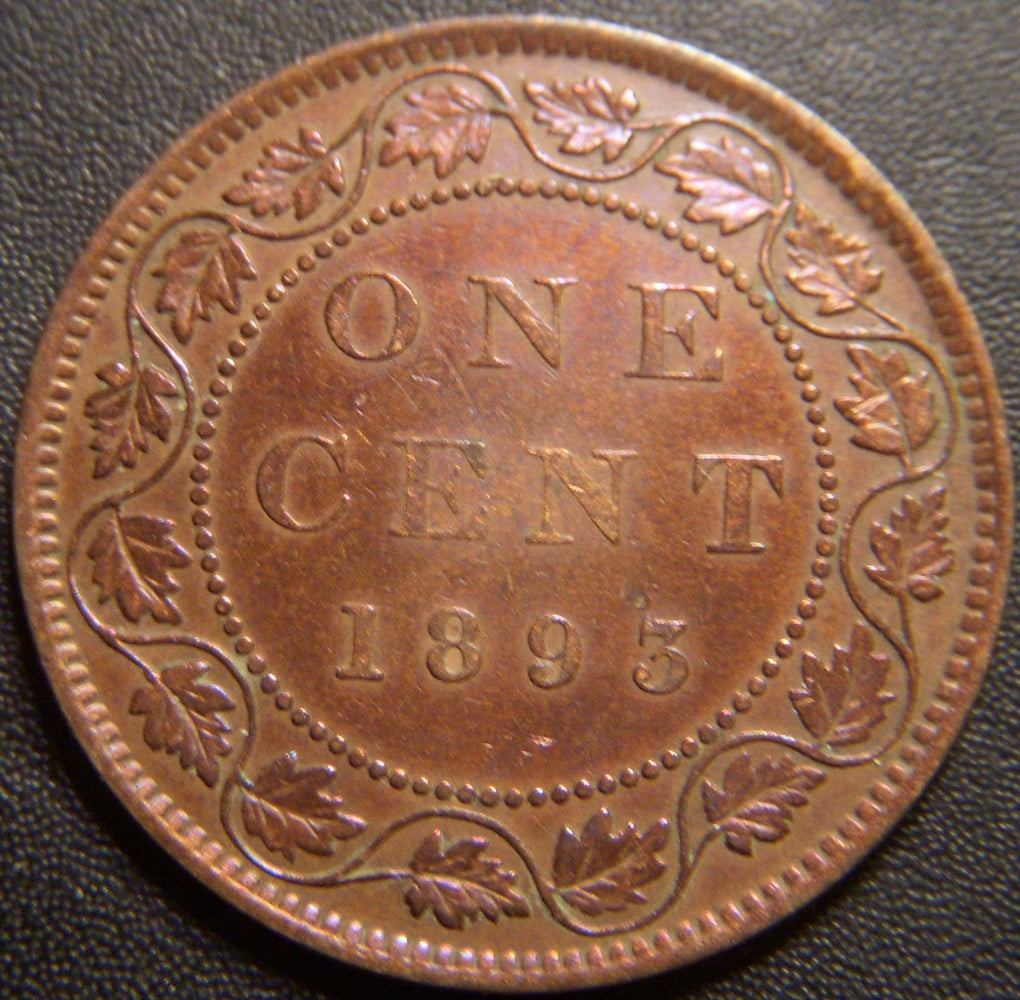 1893 Canadian Large Cent - Very Fine