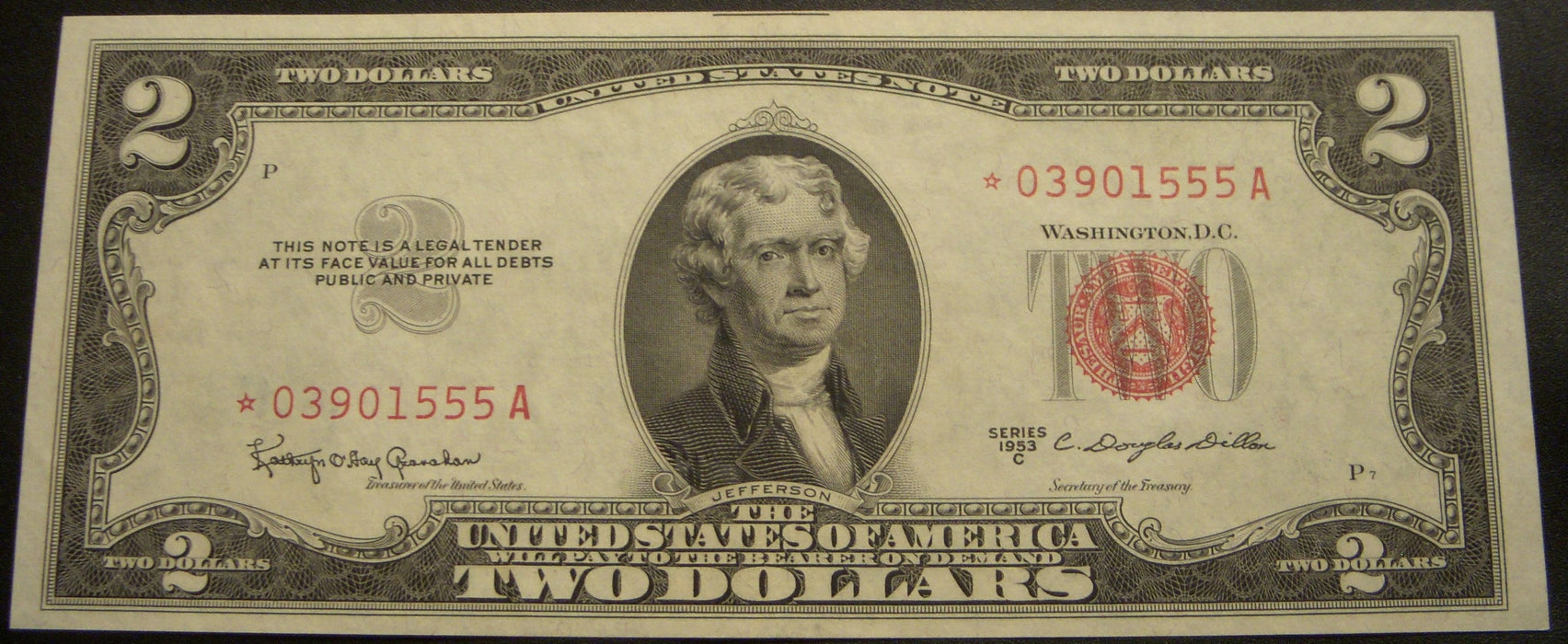 1953C $2 United States Note - FR# 1512C* STAR Note