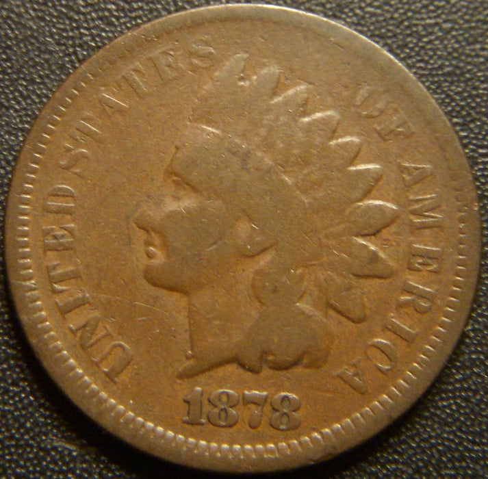 1878 Indian Head Cent - Good