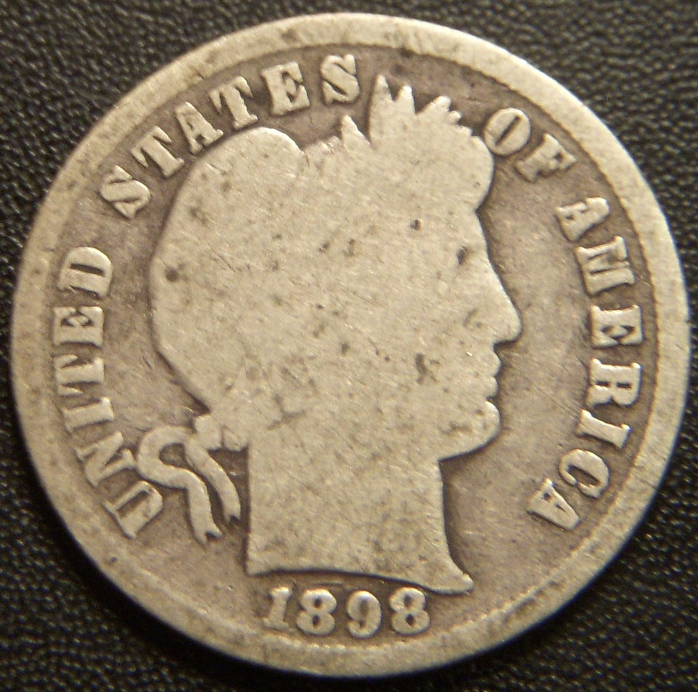 1898 Barber Dime - Good