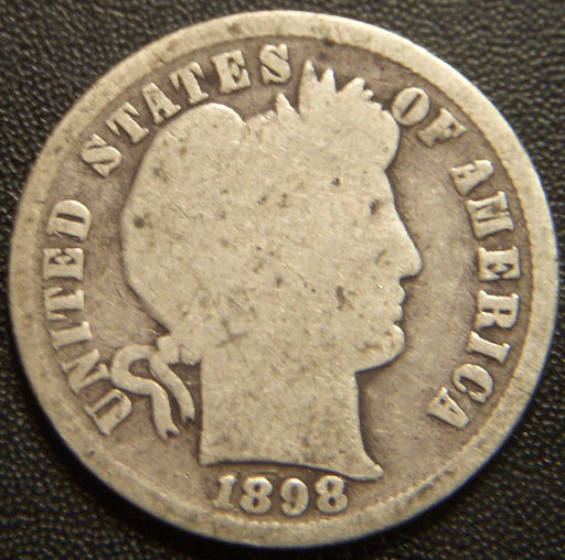 1898 Barber Dime - Good