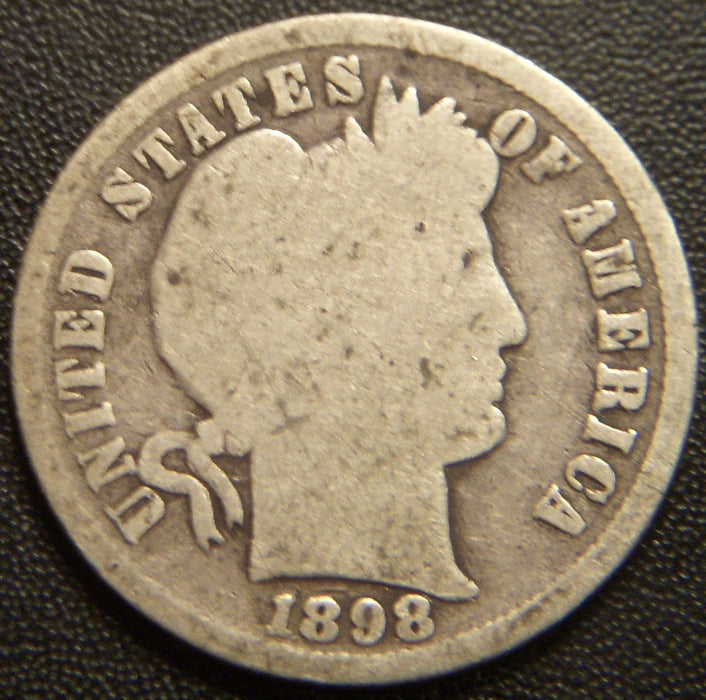 1898 Barber Dime - Good