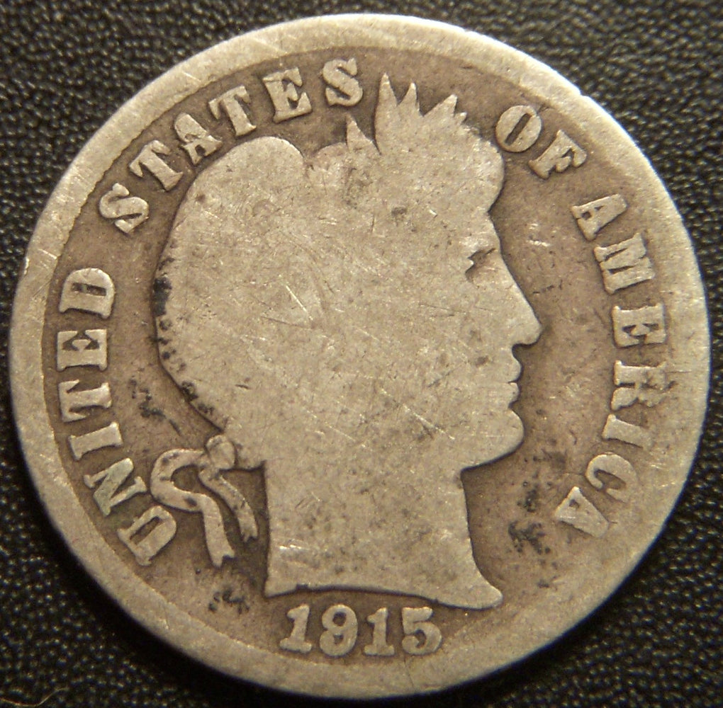 1915 Barber Dime - Good