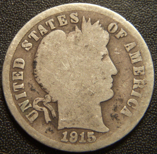 1915 Barber Dime - Good