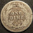 1915 Barber Dime - Good