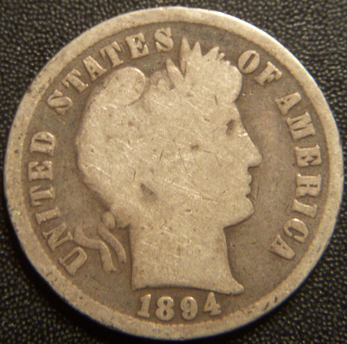 1894 Barber Dime - Good