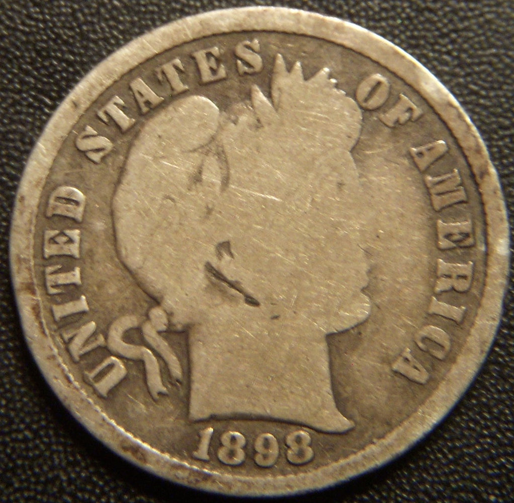 1898-S Barber Dime - Good