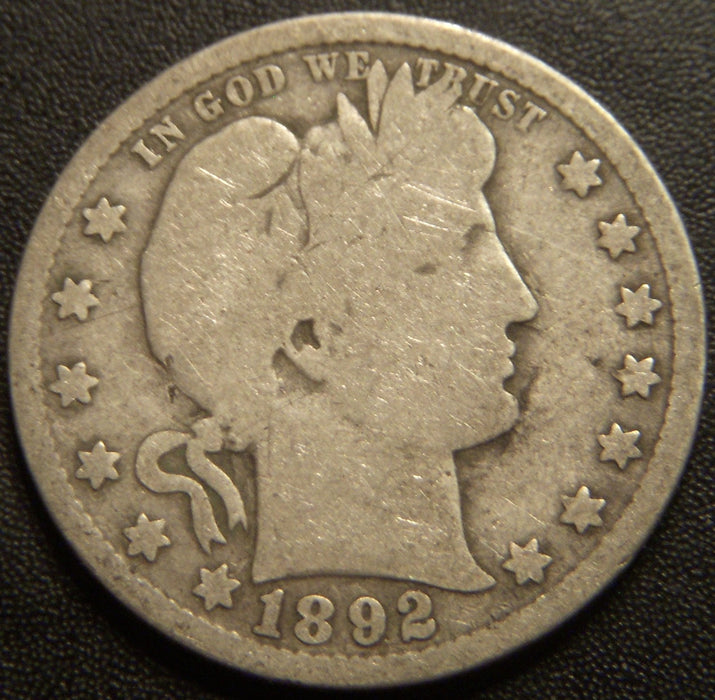 1892-O Barber Quarter - Good