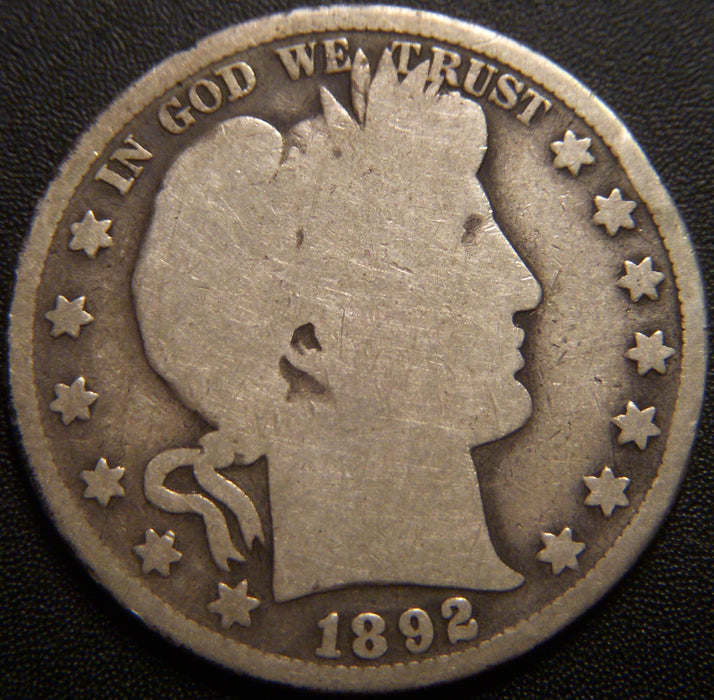 1892 Barber Half Dollar - Good