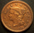 1855 Large Cent - Upright 5 Very Fine Details