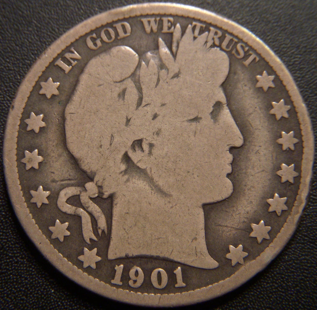 1901-O Barber Half Dollar - Good