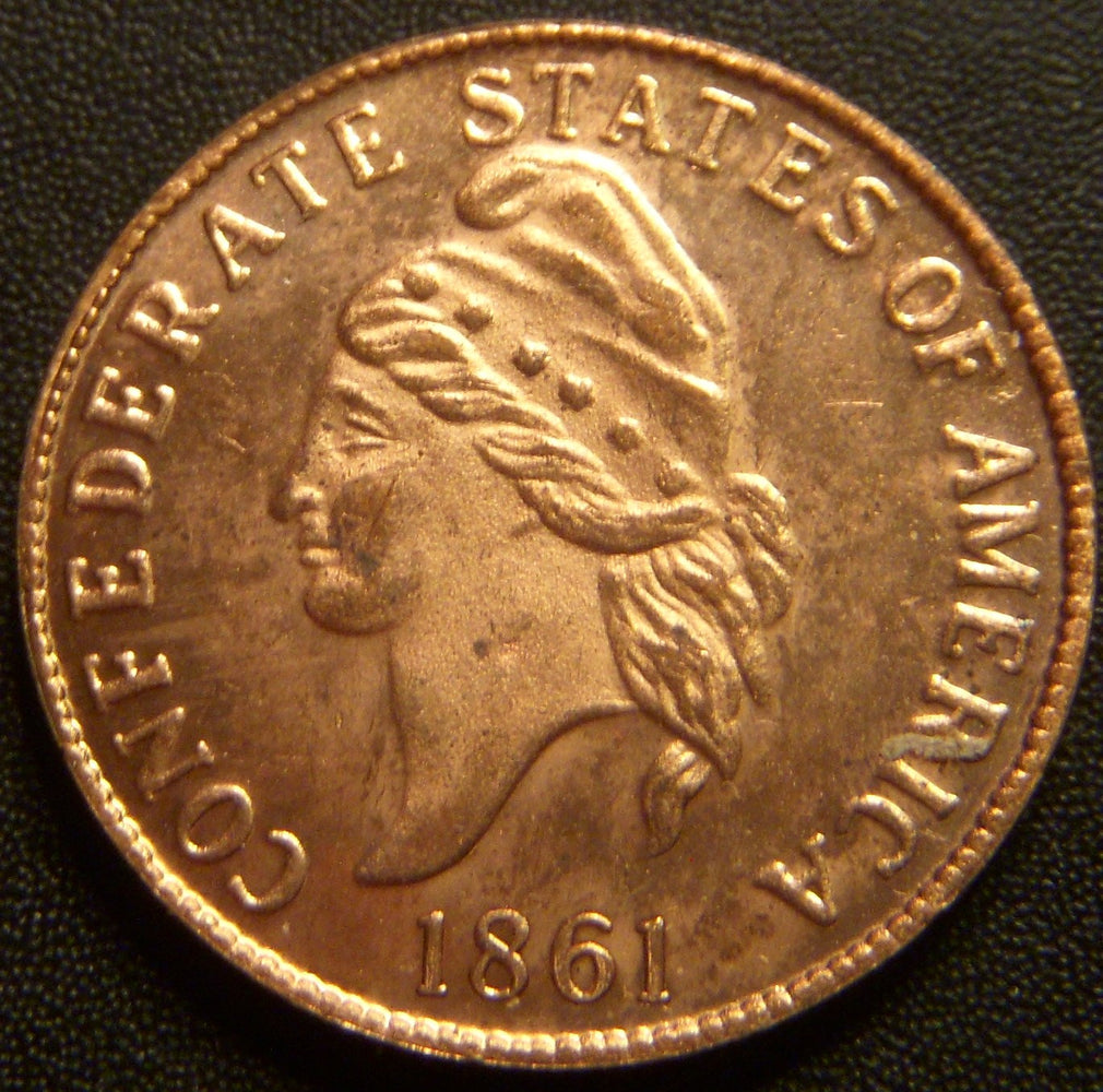 1861 1 Cent Confederate States of America Tokens