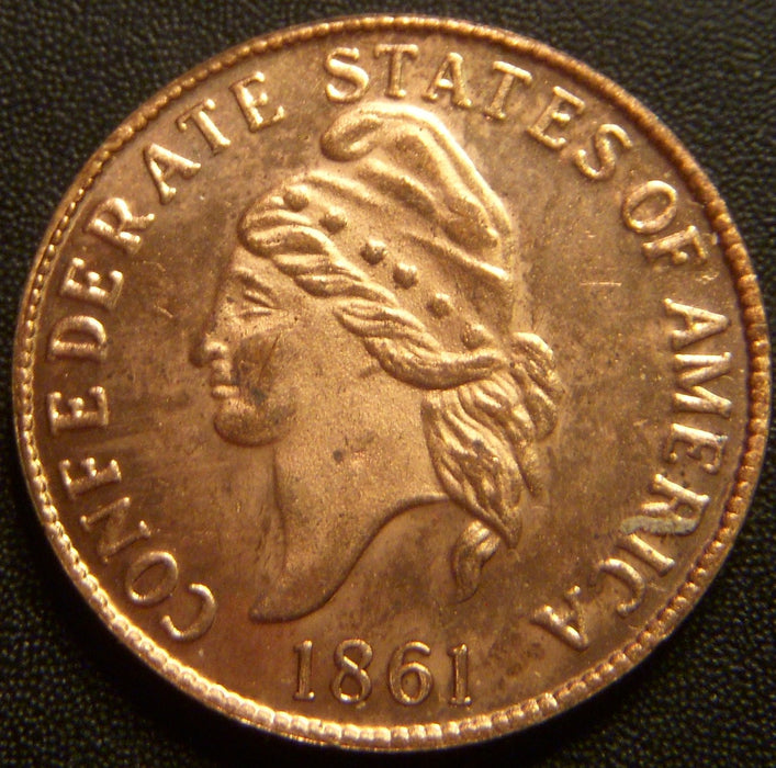 1861 1 Cent Confederate States of America Tokens